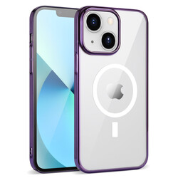 Apple iPhone 14 Kılıf Zore Wireless Şarj Özellikli Pixel M-safe Kapak - Zore