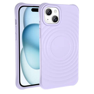 Apple iPhone 14 M-safe Şarj Özellikli Airbagli Mat Görünümlü Zore Hepi Kapak - Zore