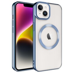 Apple iPhone 14 Plus Case Zore Setro Silicone with Magsafe Wireless Charging - 4