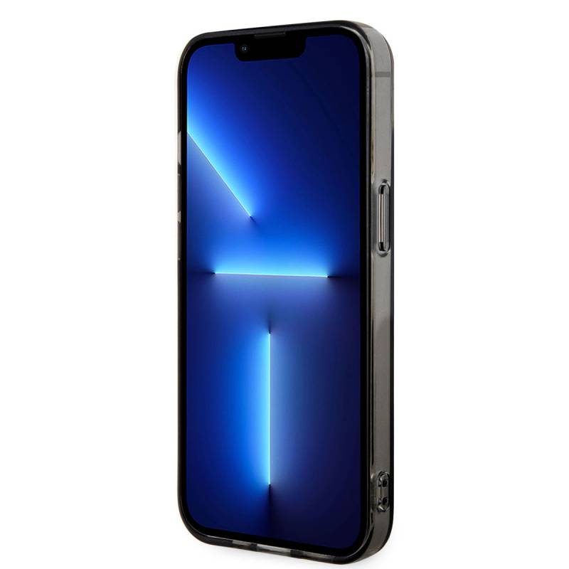 Apple iPhone 14 Plus Kılıf Ferrari M-safe Şarj Özellikli Yarı Transparan Dizayn Kapak - 4