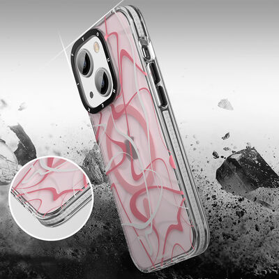 Apple iPhone 14 Plus Kılıf Magsafe Şarj Özellikli Youngkit Water-Ink Serisi Kapak
