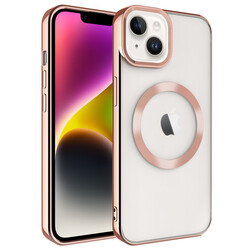 Apple iPhone 14 Plus Kılıf Magsafe Wireless Şarj Özellikli Zore Setro Silikon - Thumbnail