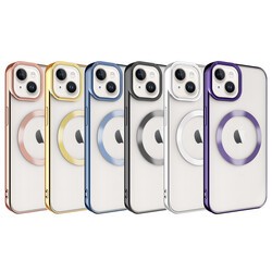 Apple iPhone 14 Plus Kılıf M-safe Wireless Şarj Özellikli Zore Setro Silikon - 2
