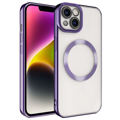 Apple iPhone 14 Plus Kılıf M-safe Wireless Şarj Özellikli Zore Setro Silikon - 9