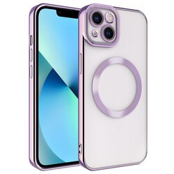 Apple iPhone 14 Plus Kılıf M-safe Wireless Şarj Özellikli Zore Setro Silikon - 7