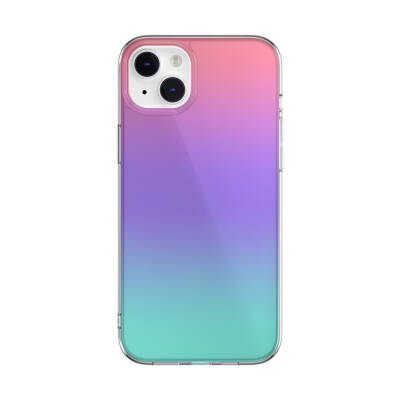 Apple iPhone 14 Plus Kılıf Renk Geçişli Kenarları Şeffaf Tasarımlı Lisanslı Switcheasy Crush Plus Kapak - Switcheasy