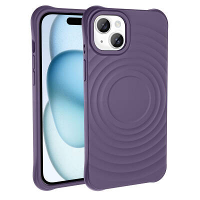 Apple iPhone 14 Plus M-safe Şarj Özellikli Airbagli Mat Görünümlü Zore Hepi Kapak - Zore