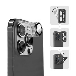 Apple iPhone 14 Plus Wiwu Lens Guard Metal Kamera Lens Koruyucu - 3