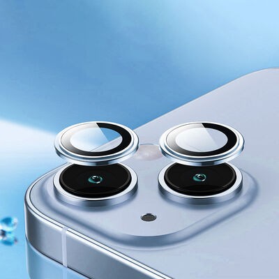 Apple iPhone 14 Plus Wiwu Lens Guard Metal Kamera Lens Koruyucu - 5