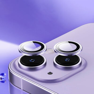 Apple iPhone 14 Plus Wiwu Lens Guard Metal Kamera Lens Koruyucu - 8