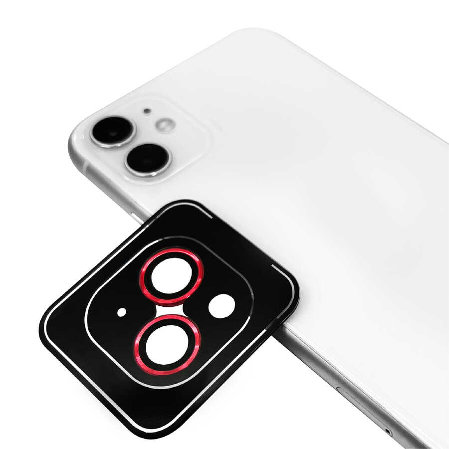 Apple iPhone 14 Plus Zore CL-09 Kamera Lens Koruyucu - Kırmızı