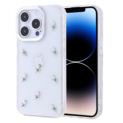 Apple iPhone 14 Pro Case Airbag Design Silvery Transparent Zore Kutup Cover - 2