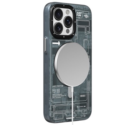 Apple iPhone 14 Pro Case with Magsafe Charging Feature Youngkit 360° Stand Technology Series Cover - 5