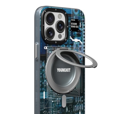 Apple iPhone 14 Pro Case with Magsafe Charging Feature Youngkit 360° Stand Technology Series Cover - 13