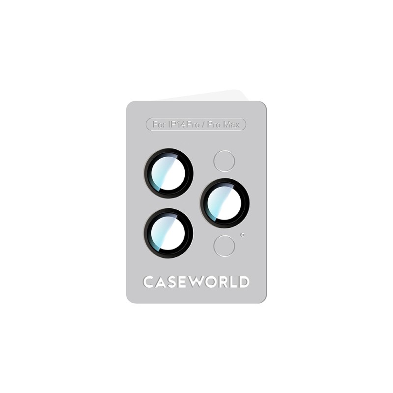 Apple iPhone 14 Pro CaseWorld Alloy Series Oleophobic Anti-Reflective Camera Lens Protector - 8