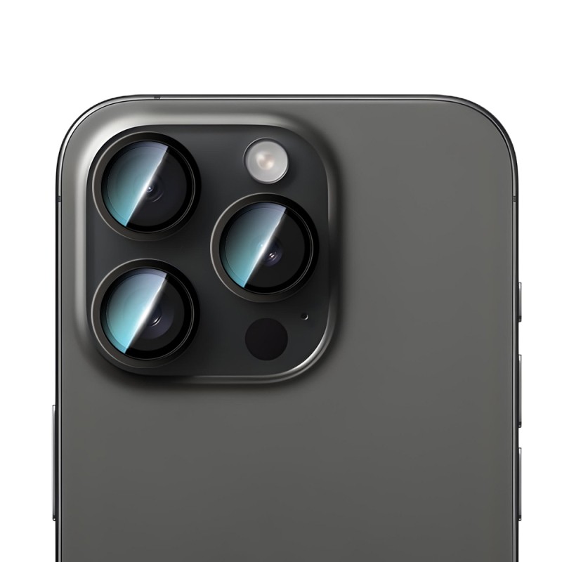 Apple iPhone 14 Pro CaseWorld Alloy Series Oleophobic Anti-Reflective Camera Lens Protector - 6
