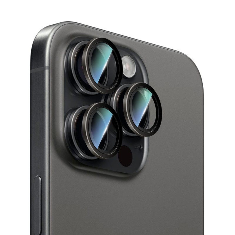 Apple iPhone 14 Pro CaseWorld Alloy Serisi Oleofobik Anti Reflective Kamera Lens Koruyucu - 1
