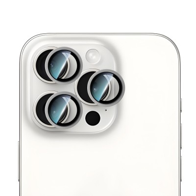 Apple iPhone 14 Pro CaseWorld Alloy Serisi Oleofobik Anti Reflective Kamera Lens Koruyucu - 5