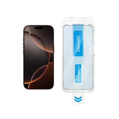 Apple iPhone 14 Pro CaseWorld Applicator Serisi 2.5D Eyesafe Mavi Işık Teknolojili 0.33mm Temperli Cam Ekran Koruyucu + Uygulama Aparatı - 6