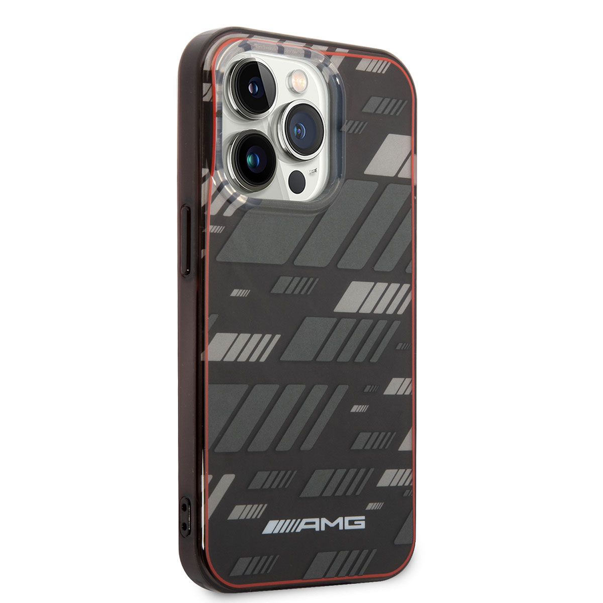 Apple iPhone 14 Pro Kılıf AMG Transparan Çift Katmanlı Grafik Dizayn I Kapak - Siyah