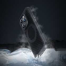 Apple iPhone 14 Pro Kılıf Benks Magnetic Cooling Kevlar Karbon Soğutucu Özellikli Telefon Kılıfı - 3