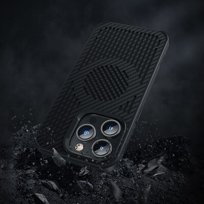 Apple iPhone 14 Pro Kılıf Benks Magnetic Cooling Kevlar Karbon Soğutucu Özellikli Telefon Kılıfı - 5