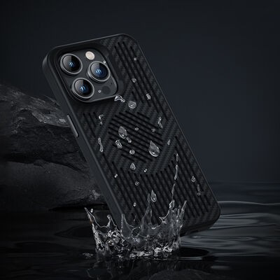 Apple iPhone 14 Pro Kılıf Benks Magnetic Cooling Kevlar Karbon Soğutucu Özellikli Telefon Kılıfı - 8