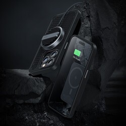 Apple iPhone 14 Pro Kılıf Benks Magnetic Cooling Kevlar Karbon Soğutucu Özellikli Telefon Kılıfı - 9
