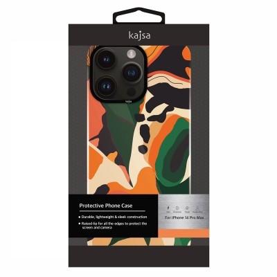 Apple iPhone 14 Pro Kılıf HD Desenli Kajsa Shield Plus Flower Graphic Serisi Kapak - 3