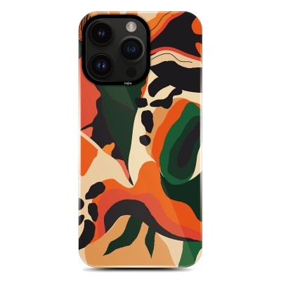Apple iPhone 14 Pro Kılıf HD Desenli Kajsa Shield Plus Flower Graphic Serisi Kapak - 14
