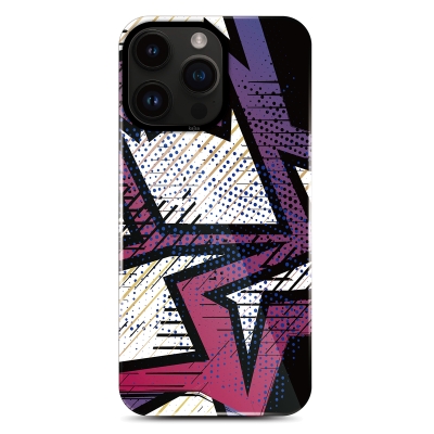 Apple iPhone 14 Pro Kılıf HD Desenli Kajsa Shield Plus Grafiti Serisi Kapak - Kajsa