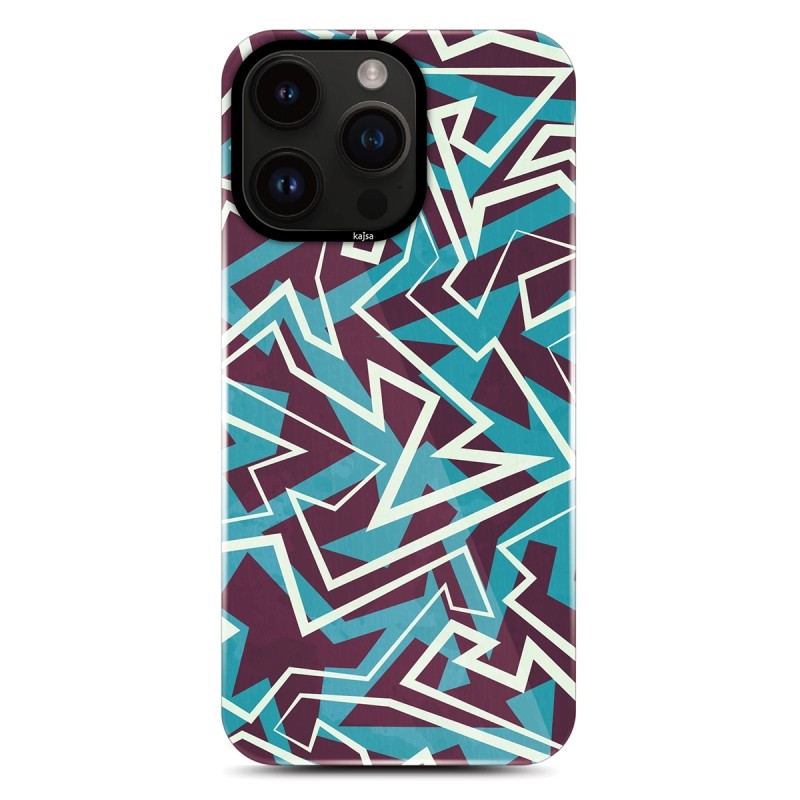 Apple iPhone 14 Pro Kılıf HD Desenli Kajsa Shield Plus Grafiti Serisi Kapak - 13