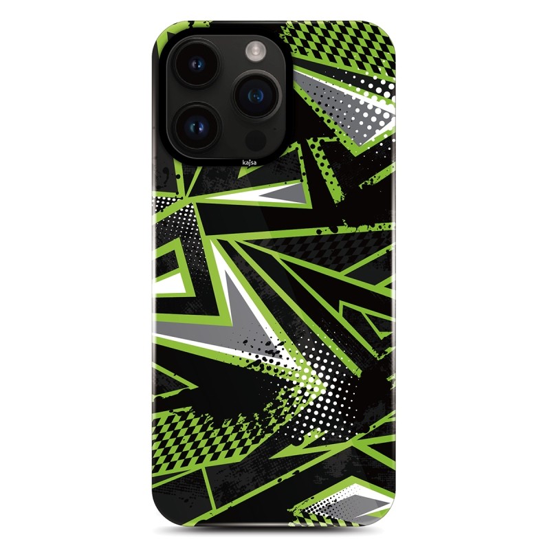 Apple iPhone 14 Pro Kılıf HD Desenli Kajsa Shield Plus Grafiti Serisi Kapak - 15