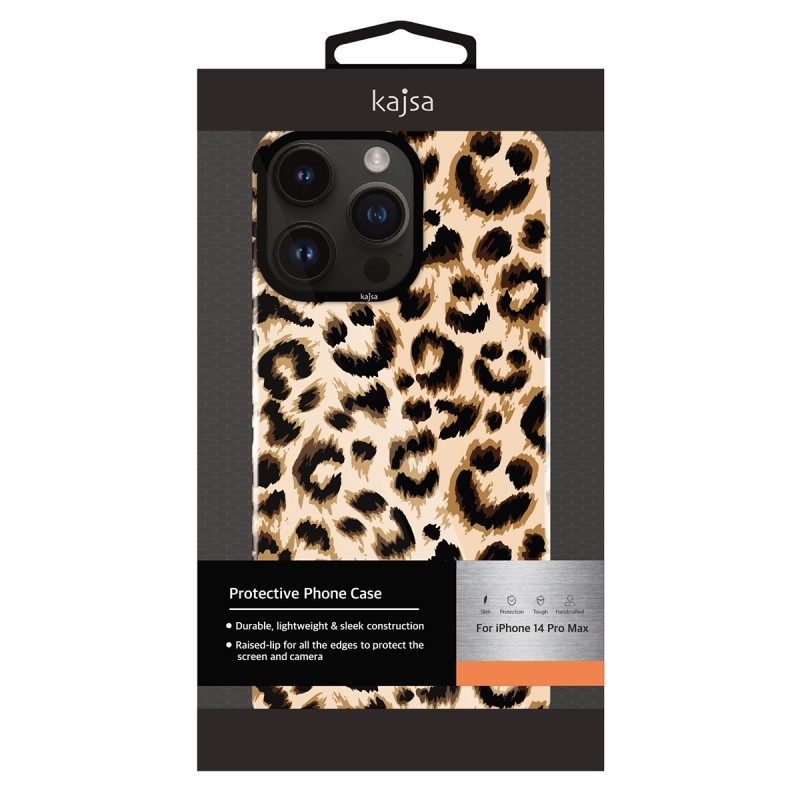 Apple iPhone 14 Pro Kılıf HD Desenli Kajsa Shield Plus Wild Serisi Kapak - 9