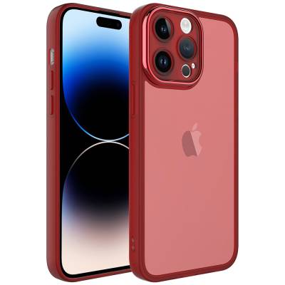 Apple iPhone 14 Pro Kılıf Kamera Korumalı Transparan Zore Post Kapak - Zore