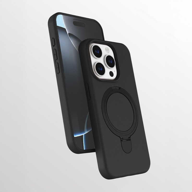 Apple iPhone 14 Pro Kılıf M-safe Şarj Özellikli Standlı Zore Samara Kapak - 3