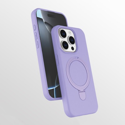 Apple iPhone 14 Pro Kılıf M-safe Şarj Özellikli Standlı Zore Samara Kapak - 4