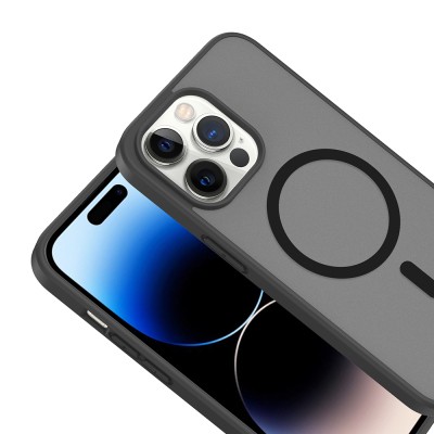 Apple iPhone 14 Pro Kılıf M-safe Şarj Özellikli Zore Babet Kapak - 7