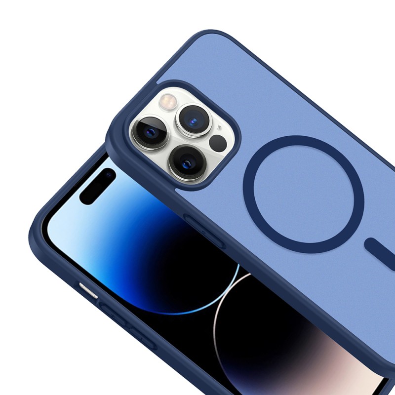 Apple iPhone 14 Pro Kılıf M-safe Şarj Özellikli Zore Babet Kapak - 9