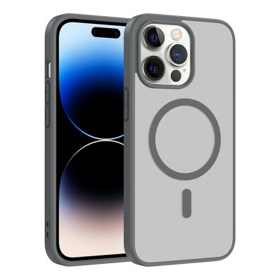 Apple iPhone 14 Pro Kılıf M-safe Şarj Özellikli Zore Babet Kapak - 5