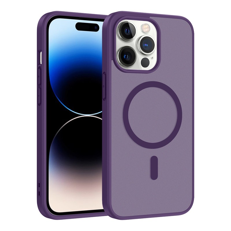 Apple iPhone 14 Pro Kılıf M-safe Şarj Özellikli Zore Babet Kapak - 1