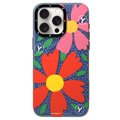 Apple iPhone 14 Pro Kılıf M-safe Şarj Özellikli Sunshine Tasarımlı Youngkit Colorful Serisi Kapak - Youngkit