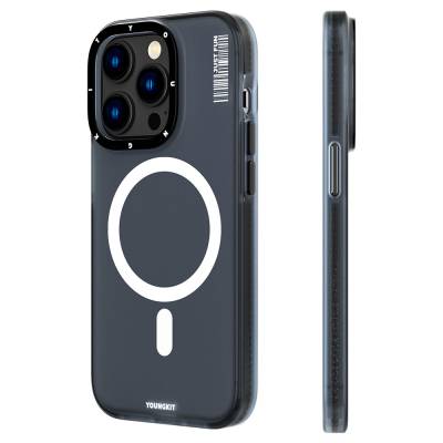 Apple iPhone 14 Pro Kılıf M-safe Şarj Özellikli Youngkit Colored Sand Serisi Kapak - Youngkit