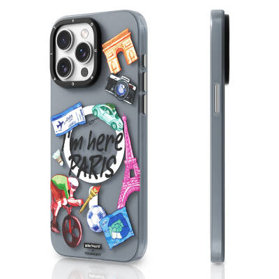 Apple iPhone 14 Pro Kılıf M-safe Şarj Özellikli Youngkit in Paris Serisi Kapak - Youngkit