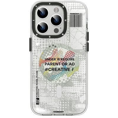 Apple iPhone 14 Pro Kılıf M-safe Şarj Özellikli YoungKit Kamuflaj Serisi Kapak - 5