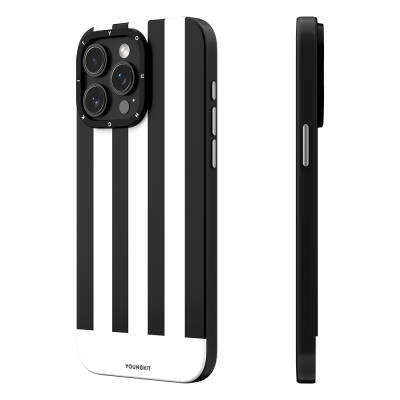 Apple iPhone 14 Pro Kılıf M-safe Şarj Özellikli Youngkit Striped Piano Keys Serisi Kapak - Youngkit