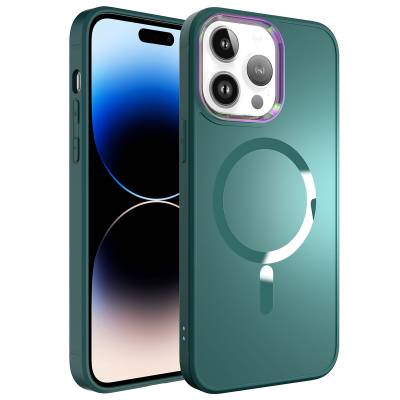 Apple iPhone 14 Pro Kılıf M-safe Wireless Şarj Özellikli Zore Stil Kapak - Zore