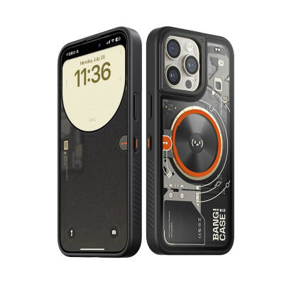 Apple iPhone 14 Pro Kılıf Özelleştirilebilir 3 Fonksiyonlu Bluetooth Bağlantılı Bitmo Lab Bangcase Akıllı M-safe Kapak - Bitmo Lab