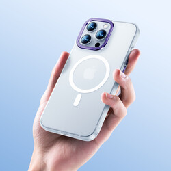 Apple iPhone 14 Pro Kılıf Sararmayan Wireless Şarj Destekli Benks Magnetik Haze Kapak - Thumbnail