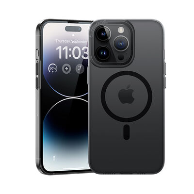 Apple iPhone 14 Pro Kılıf Sararmayan Wireless Şarj Destekli Benks Magnetik Haze Kapak
